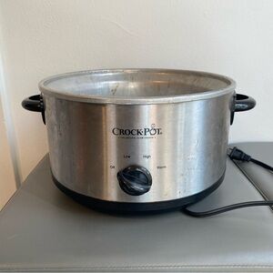 Crock-Pot Model #SCR503-UM-NP Base Only Slow Cooker Replacement Part Silver